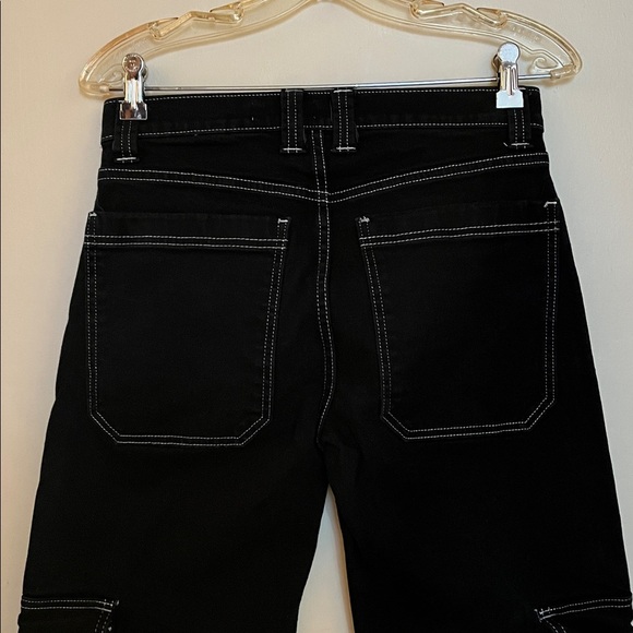 Hot Topic Aphrodite 30x32 Black Cargo Wide Leg Baggy Vintage Goth Y2K - Picture 6 of 14